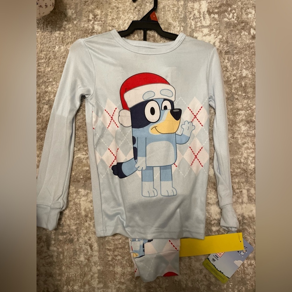 Bluey Kids Pajamas - Light Blue size 8-NWT